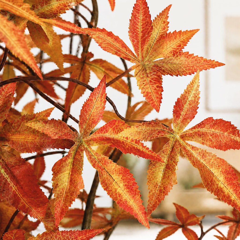 Artificial Maple Tree, 7FT Fall Tree with Pot for Outdoor Indoor