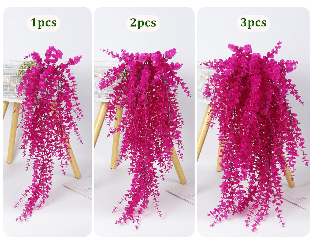 Artificial Plants Fake Hanging Vines Shrub Draping Eucalyptus Vines