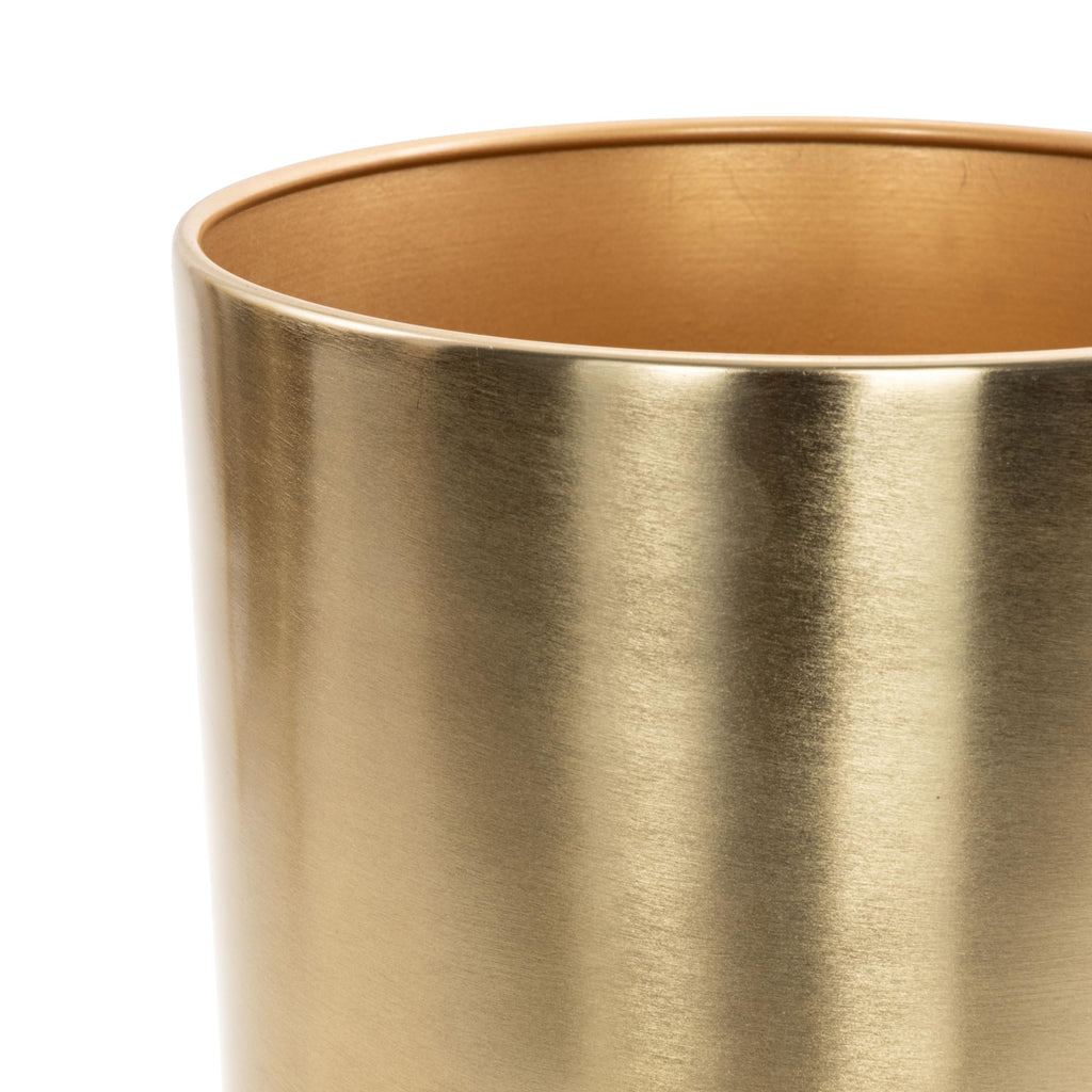 Metal Dome Planters, Set of 2, 19", 22"H, Gold