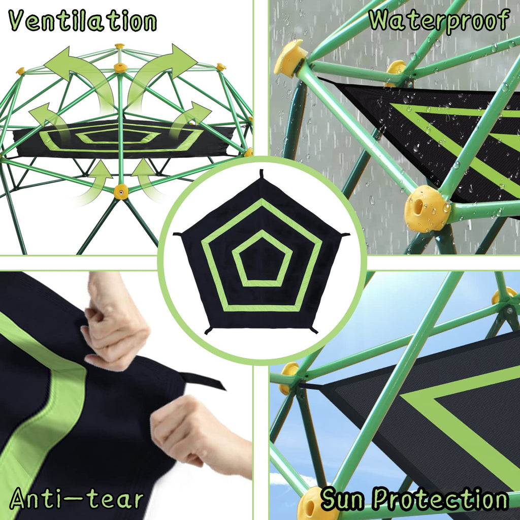 6.2-Foot Outdoor Dome Climber Accessories for 9/10/11FT Climbing Dome, 49x74 Inch Waterproof Accessory with