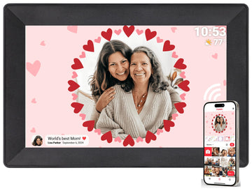 Frameo Digital Picture Frame 10.1 Inch WiFi Touch Screen Digital Photo Frame, 16GB Memory, Auto-Rotate, Share