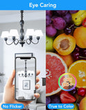 E12 LED Bulbs 60W Equivalent, E12 Small Base Candelabra Ceiling Fan Bulbs 6W 620LM, A15 Globe Bulb 85+ CRI