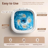 Portable Washing Machine, Mini Washer, 18L Upgraded with Spin Basket, Foldable Design Ideal for Apartment, portable