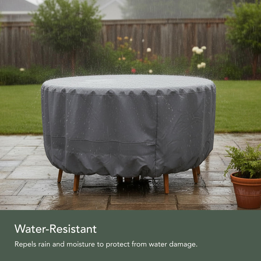 Elite Round Outdoor Patio Table/Chair Set Cover 72" Dia x 30" H