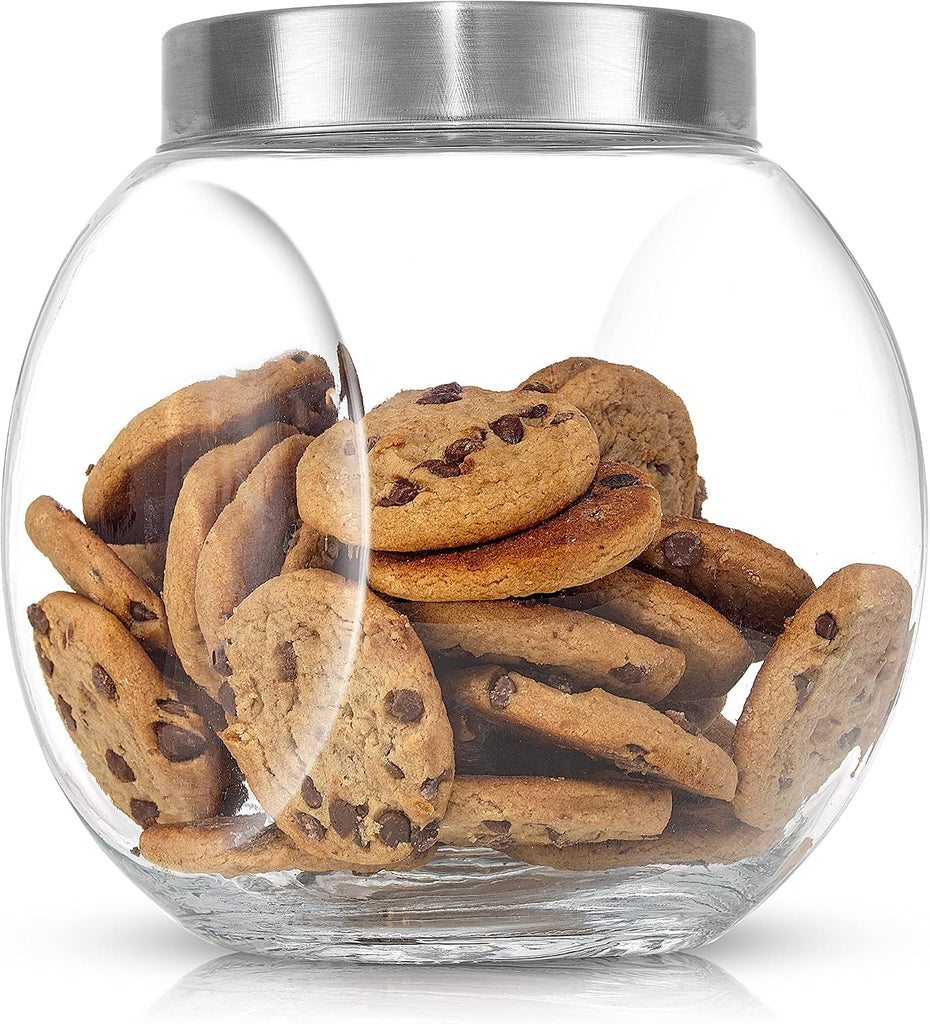 All-Sides Cookie Jar. Cookie Jars Counter with Lids, Candy Jar, Dog Treat Container, Laundry Detergent - Set of 2