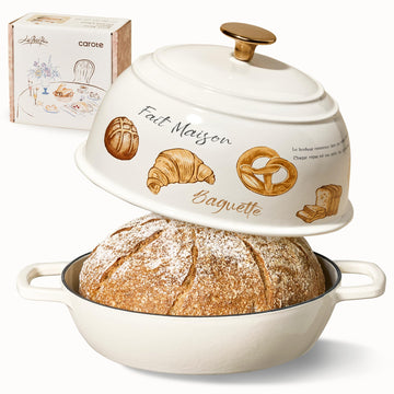 Enameled Cast Iron Dutch Oven, 5QT Pot with Lid & Gift Box