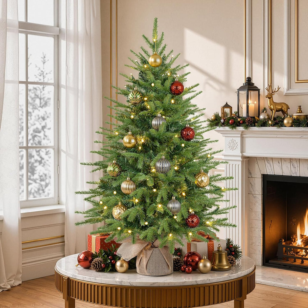 3ft Prelit Artificial Mini Christmas Tree for Tabletop Desk Decor