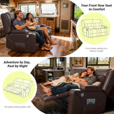 RV Loveseat Recliner Sofa, Reclining Loveseat Home Theater Seating with USB Ports, Cup Holders, Insert Pockets
