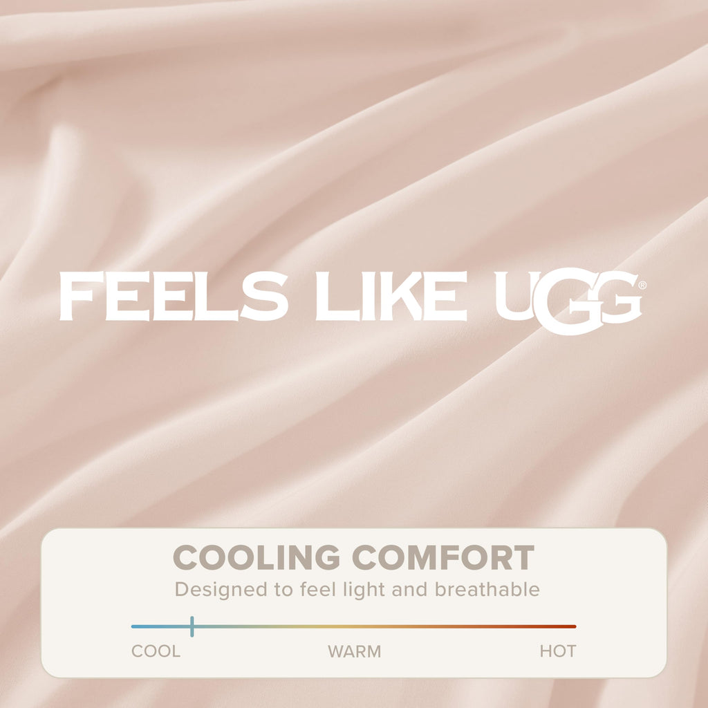 Hedi Full XL Sheet Set, Luxury Cooling Sheets, 4-Piece, Pink