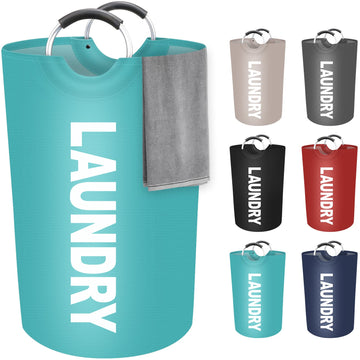 115L Large Laundry Basket, Dirty Clothes Waterproof Laundry Hamper, Green