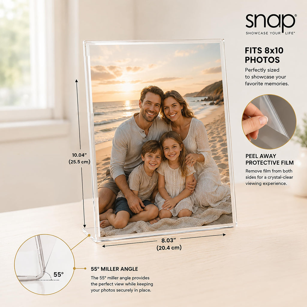 8x10 Clear Acrylic Picture Frame 12 Pack