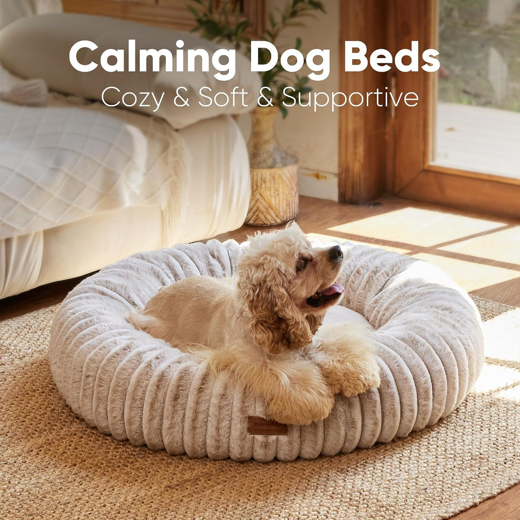 Dog Bed, Orthopedic Dog Beds for Medium Dogs, Donut Cat Beds
