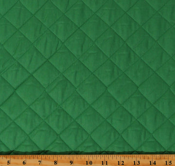 Double-Face Quilted Reversible Green 42" Wide Cotton Fabric by The Yard (216-6009)