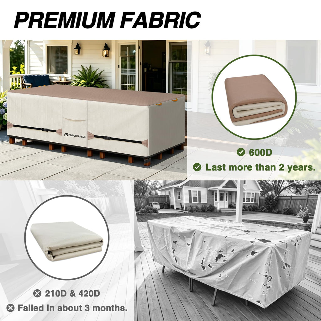 Waterproof Rectangular Patio Table Cover 90 x 64 inch
