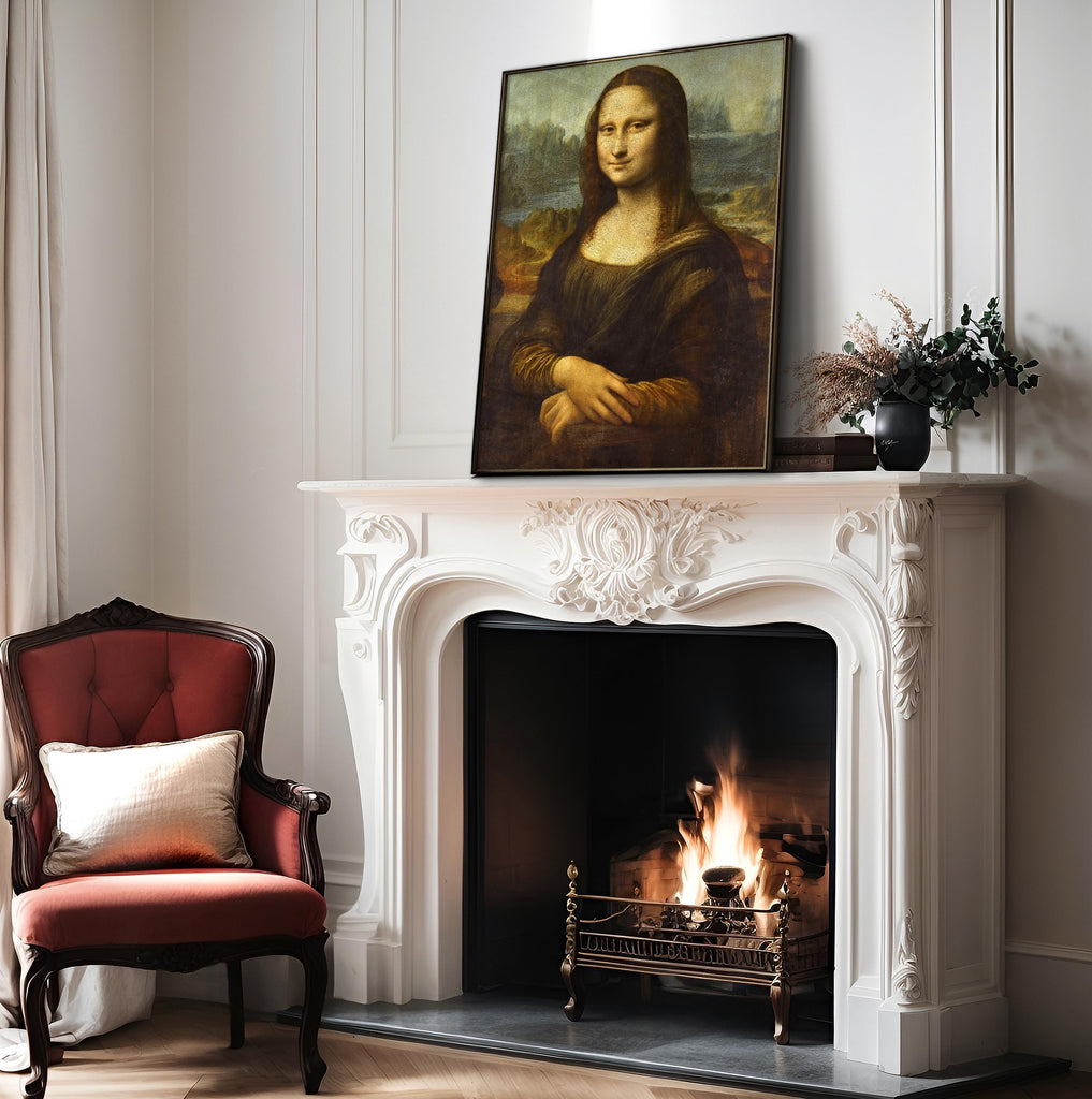 Master Classic Leonardo da Vinci Poster - Vintage Renaissance Print - Gift for Artist, Friend - Mona Lisa