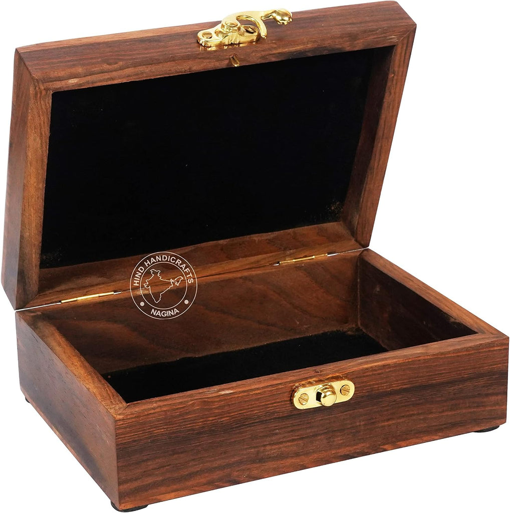 Handmade Rosewood Tree of Life Engraved Keepsake Box - Wooden Jewellery Organizer for Women & Men | Handcarved
