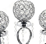 3 Arms Crystal Candle Holders Bowls Tealight Candelabras Candlestick Candle Stand OrnamentsHome Decoration