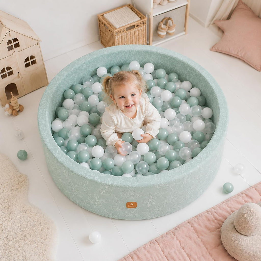Foam Ball Pit 35.4"x 11.8" for Toddlers and Kids,Round Ball Pool Indoor Outdoor Baby Playpen,Ideal Gift