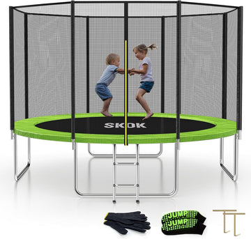Trampoline for Kids,400LBS Outdoor Trampoline with Net-ASTM Approved Trampoline for Children and Adults