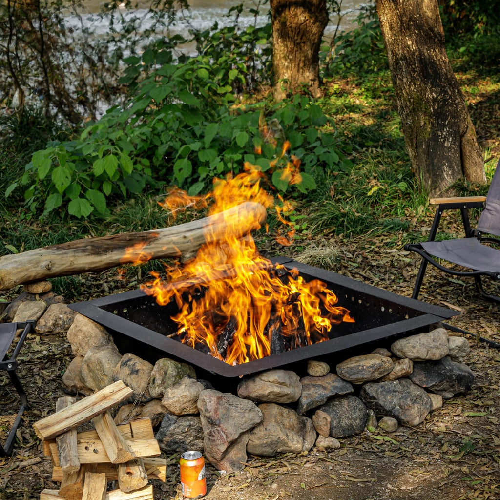 36 inch Square Fire Pit Ring, Heavy Duty Fire Ring