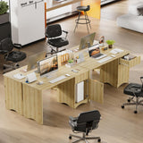47 inch Computer Desk with Drawer, Office Desk with File Cabinet
