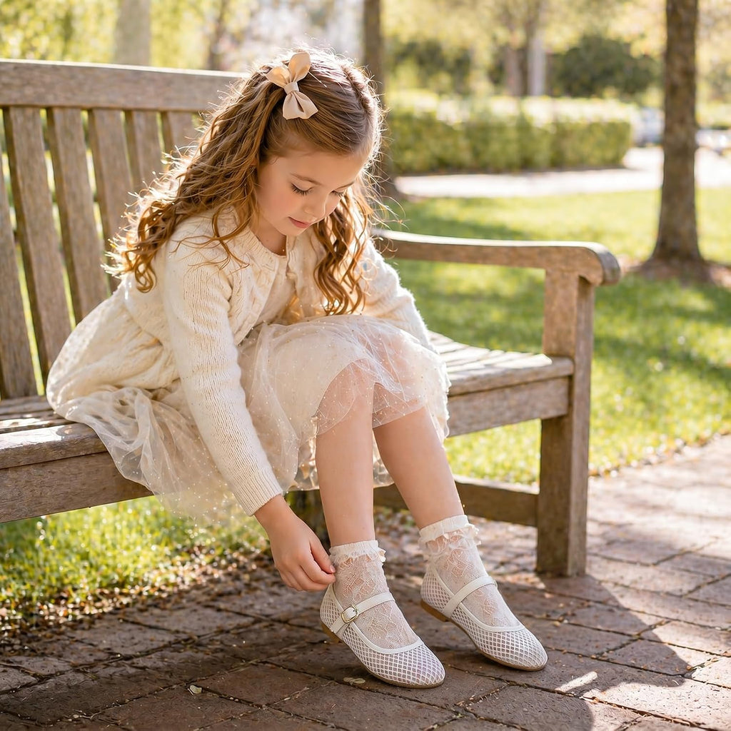 Girls Flats Mary Jane Ballet Flats Dress Shoes Toddler Little Big Kid