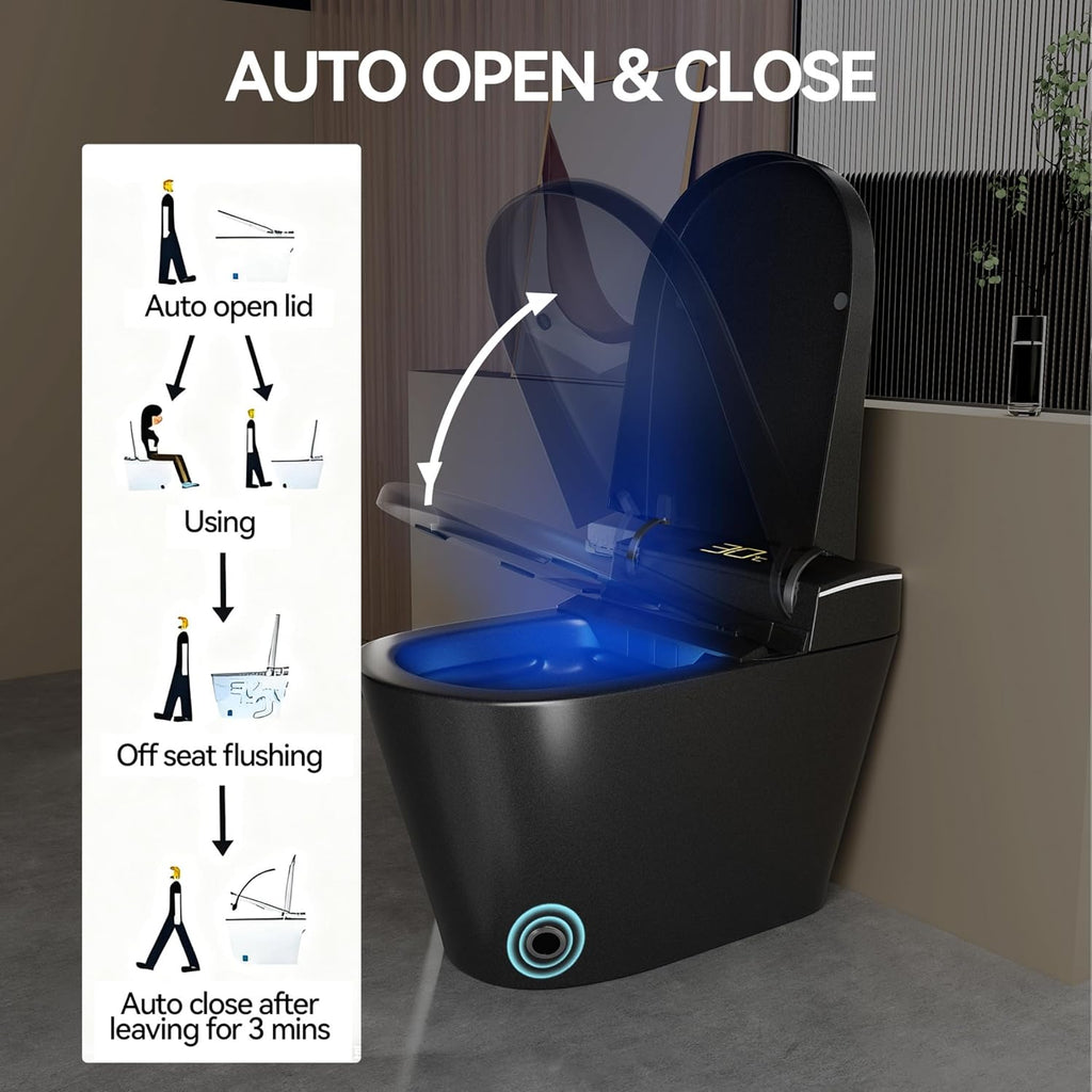 Smart Toile,One Piece Toilet with Bidet Built In,Dryer & Warm Water