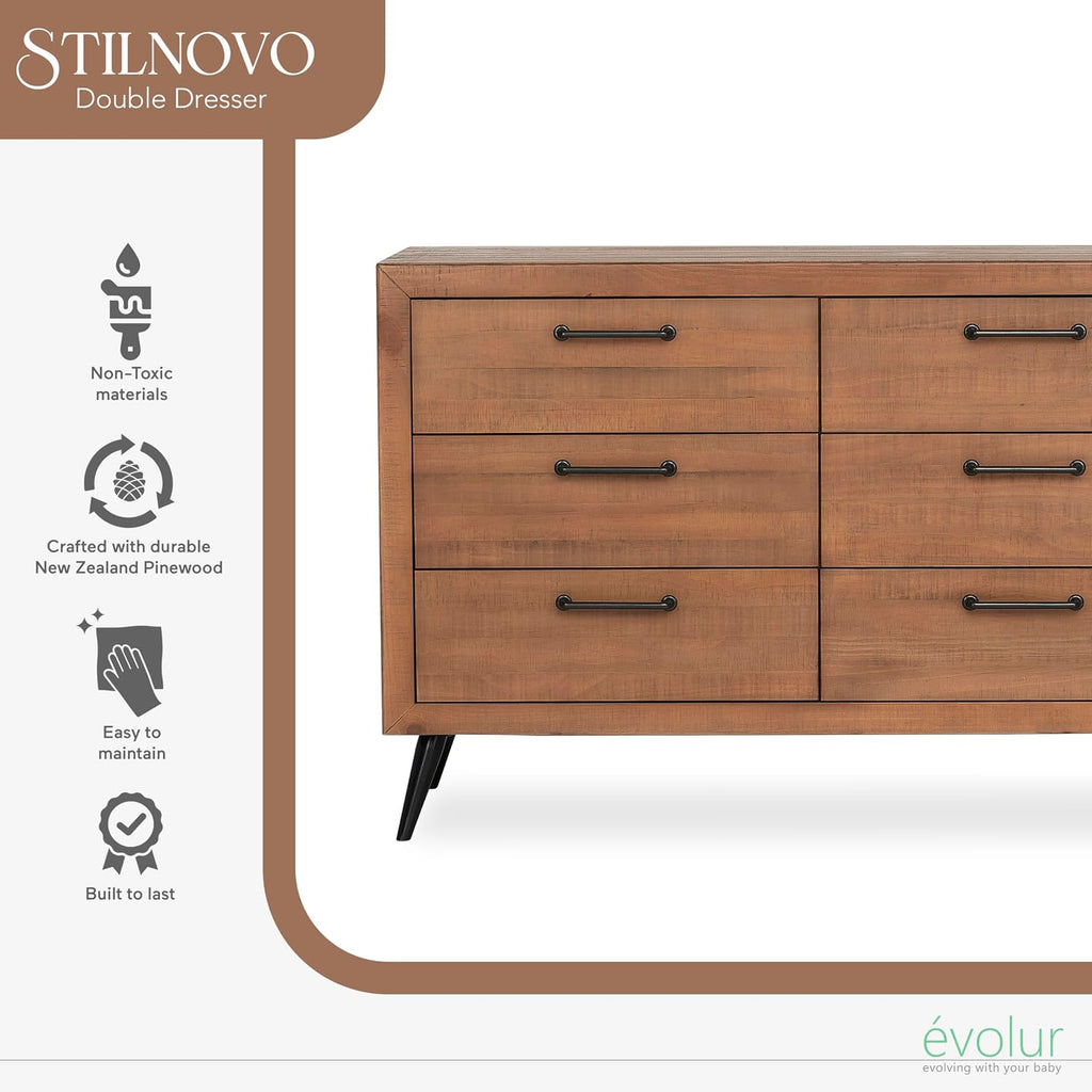 Stilnovo Mid Century Dresser, in Sugar Cane