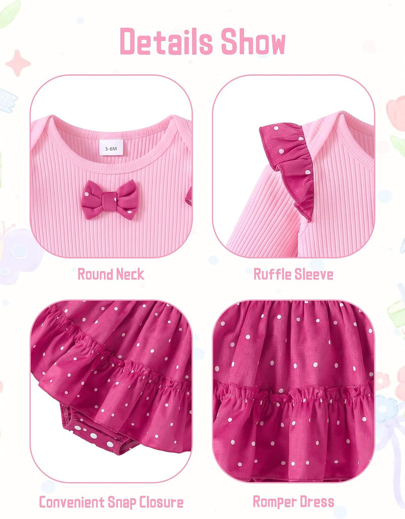 Baby Girl Outfits Long Sleeve Romper Sets Newborn Clothes