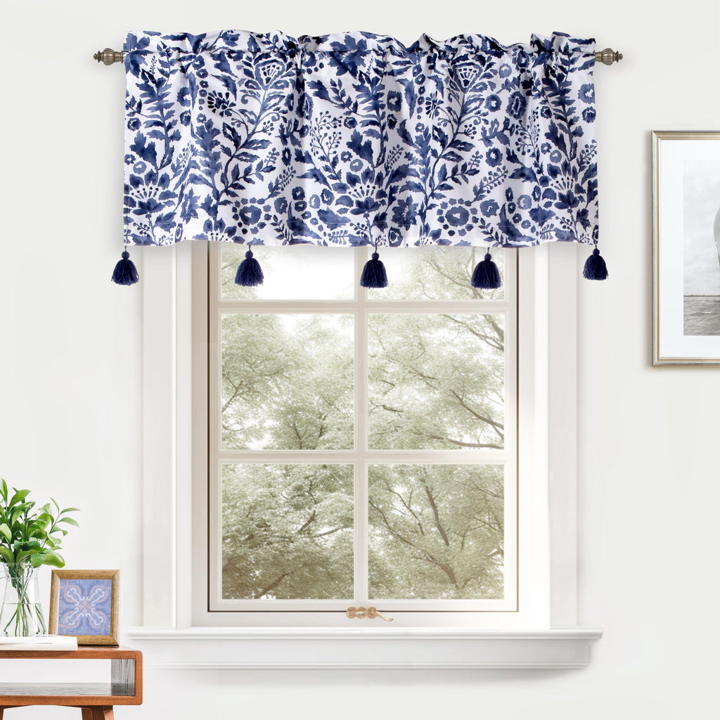 Julia Lined Valance Double Layer Thermal Insulated Room Darkening Blackout Valances 3 Inch Rod Pocket Window Valance