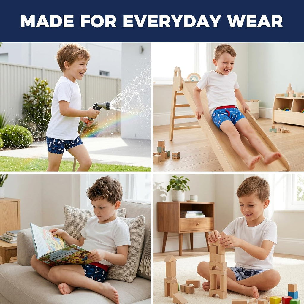 Boys Boxer Briefs Pack, 100% Cotton Toddler Underwear