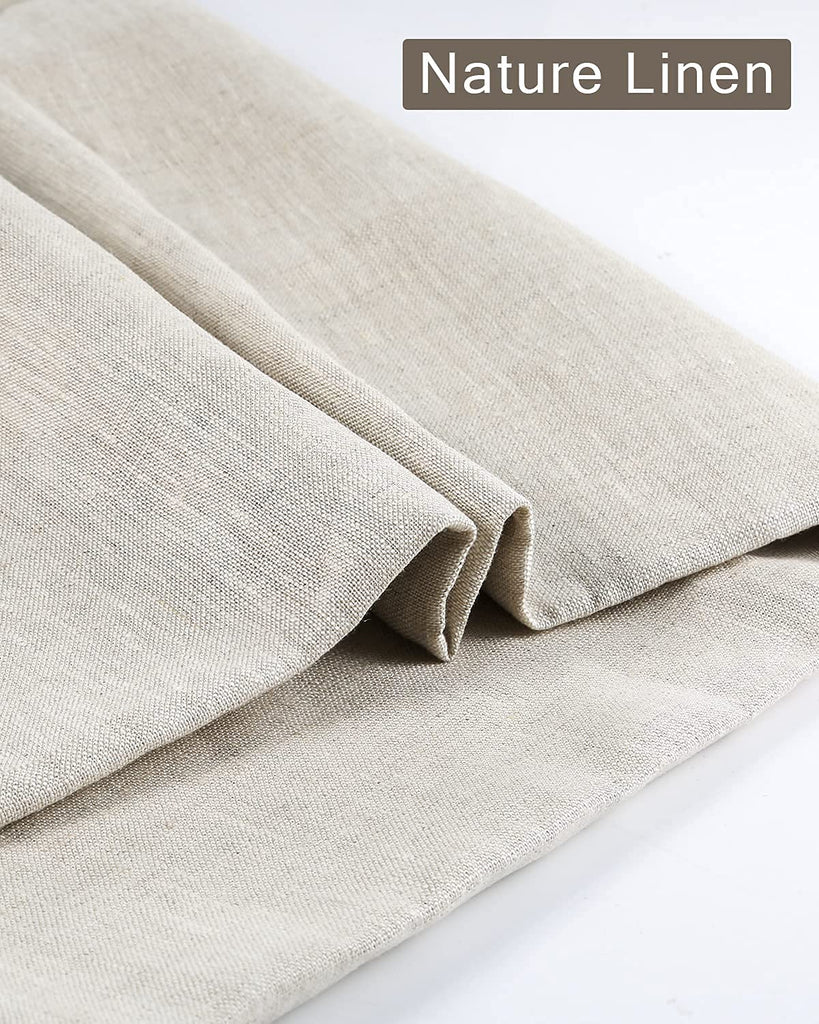 Natural Pure Linen Fabric 39x55 Inch, Solid Colour for Dressmaking