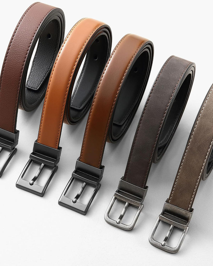 1" Boys Reversible Dress Belt 1 Piece - Leather Belt for Kids