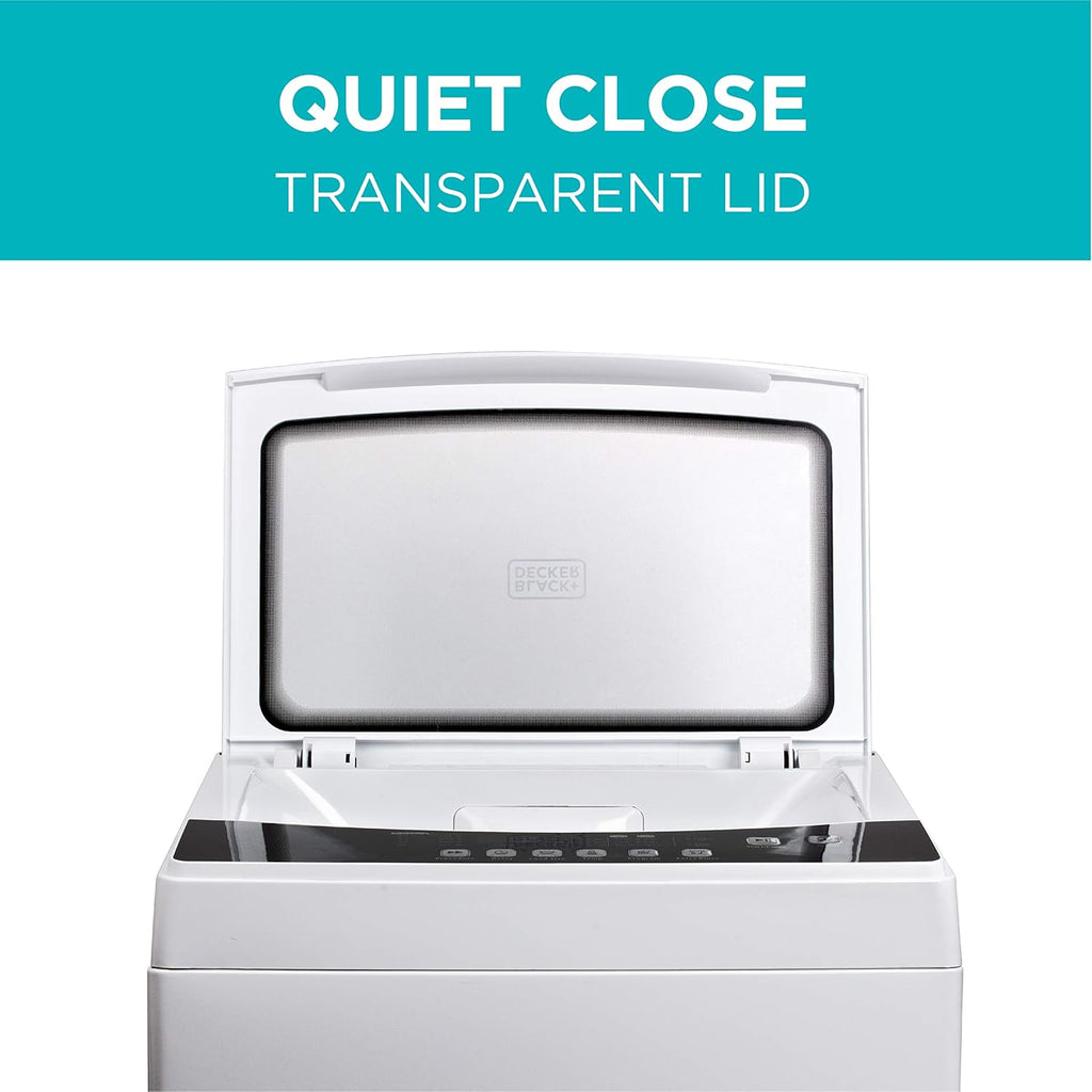 Small Portable Washer, Washing Machine for Household Use, Portable Washer 2.0 Cu. Ft. with 6 Cycles, Transparent Lid &