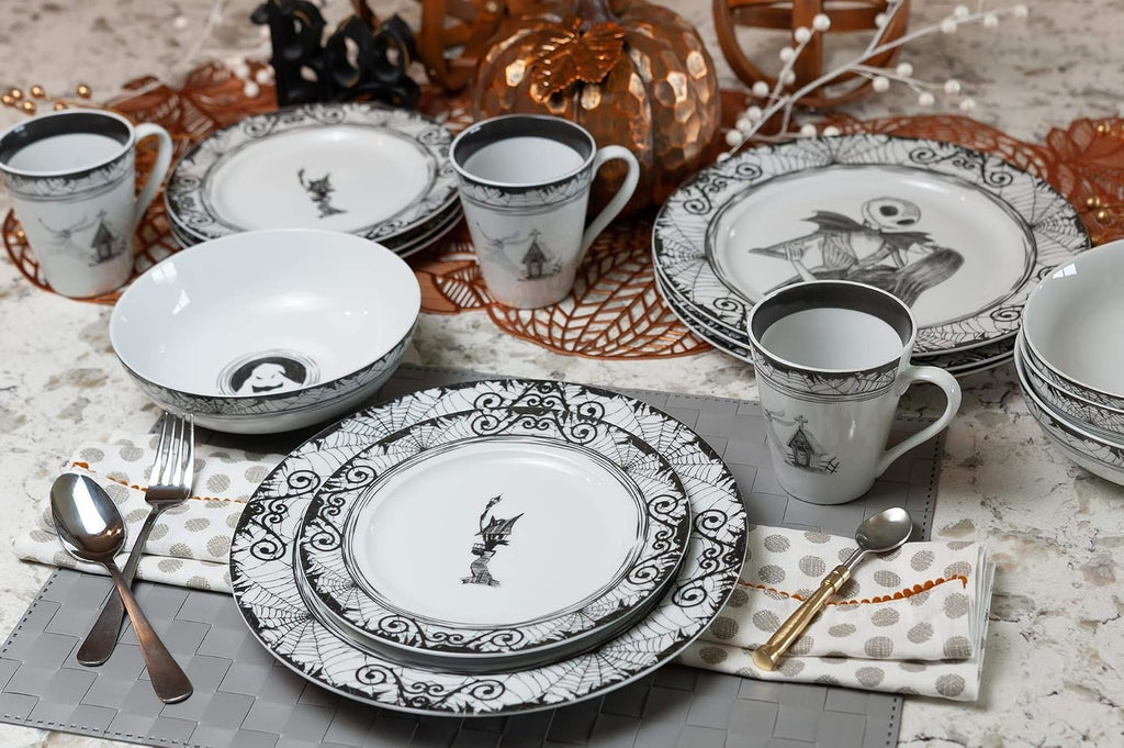 The Nightmare Before Christmas Piece Dinnerware Set | Ceramic Dish Set