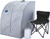 Durasage Portable Steam Sauna for Home - Personal Full Body Detox Sauna Tent with 800W Steam Generator, 60-Min Timer