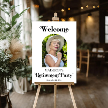 Photo Party Welcome Sign Template, Retirement Celebration Sign, Retirement Party Decor, Retirement Celebration