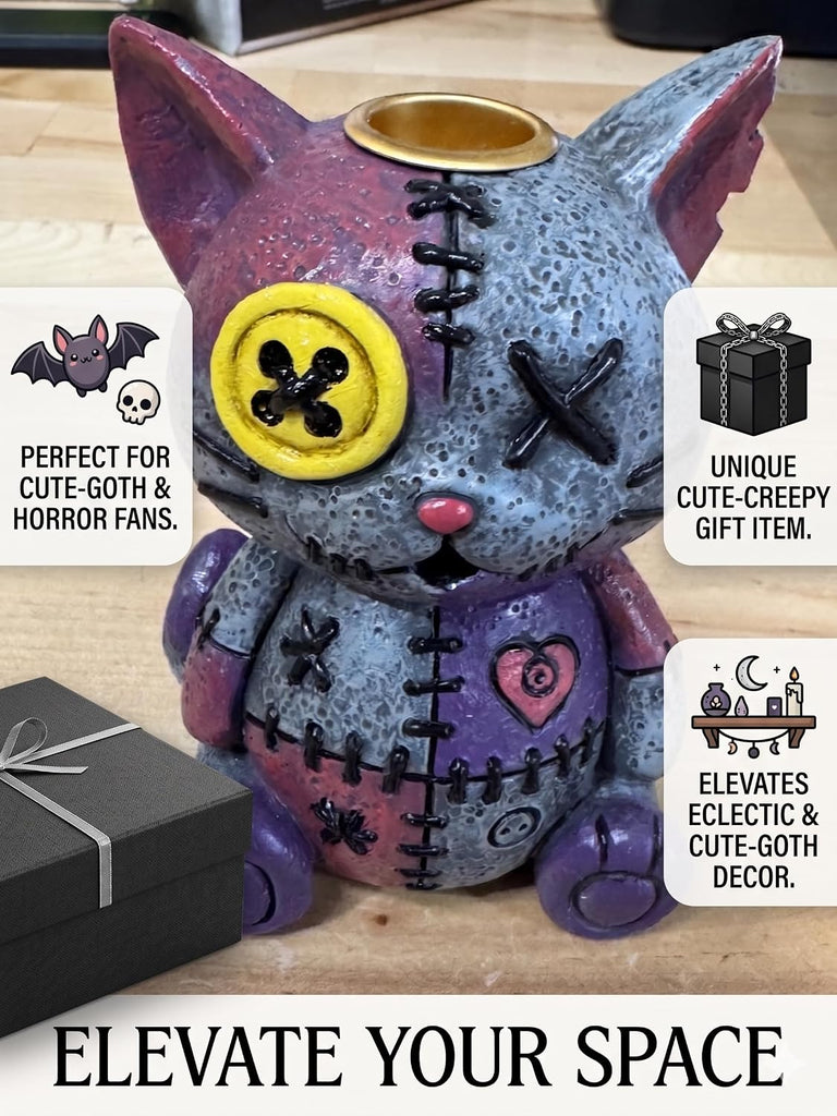Voodoo Doll Backflow Incense Burner - Decorative Incense Cone Holder with Cascading Smoke Effect, Collectible