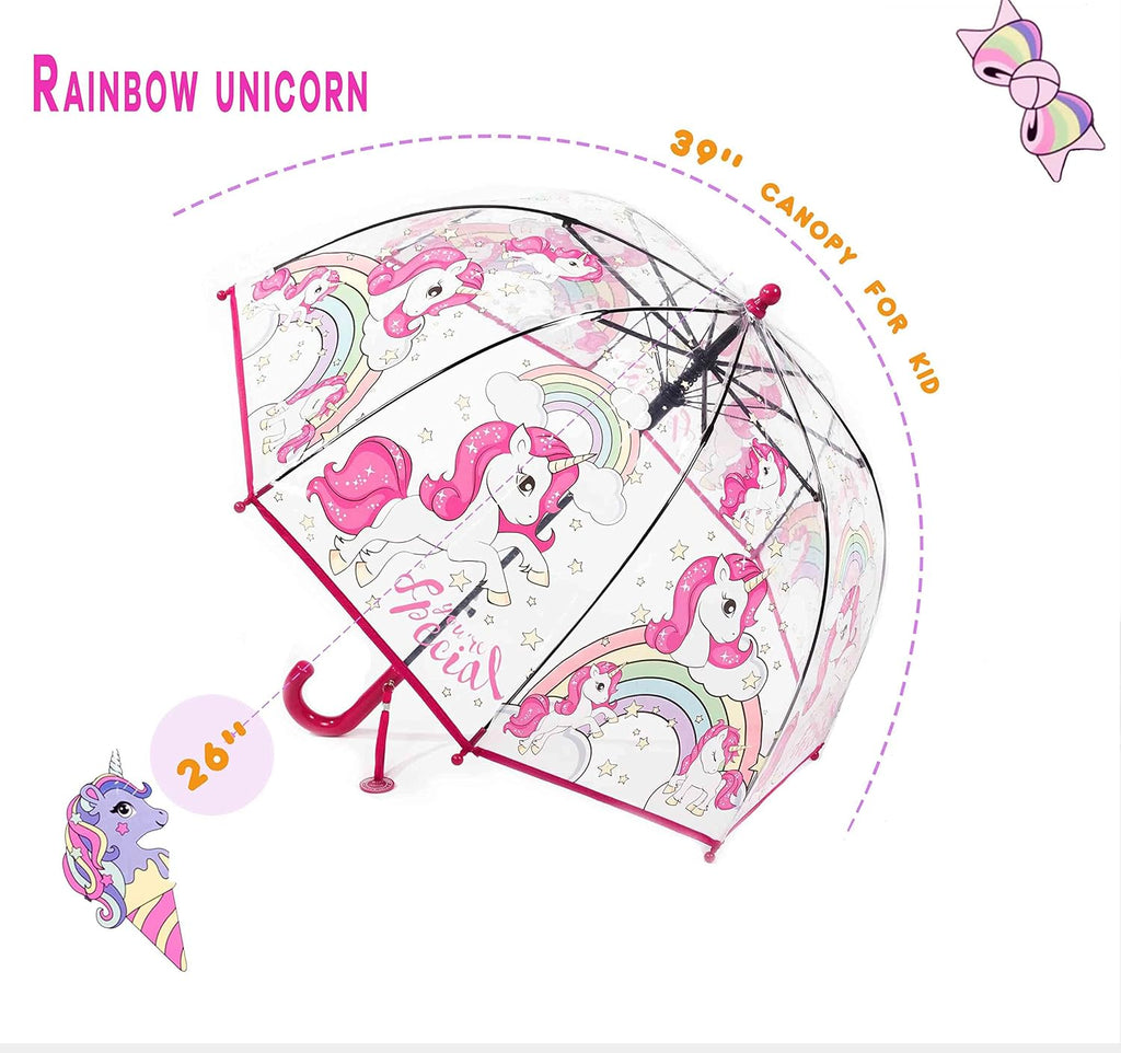 Kids Clear Umbrella, Bubble Dome for Rain