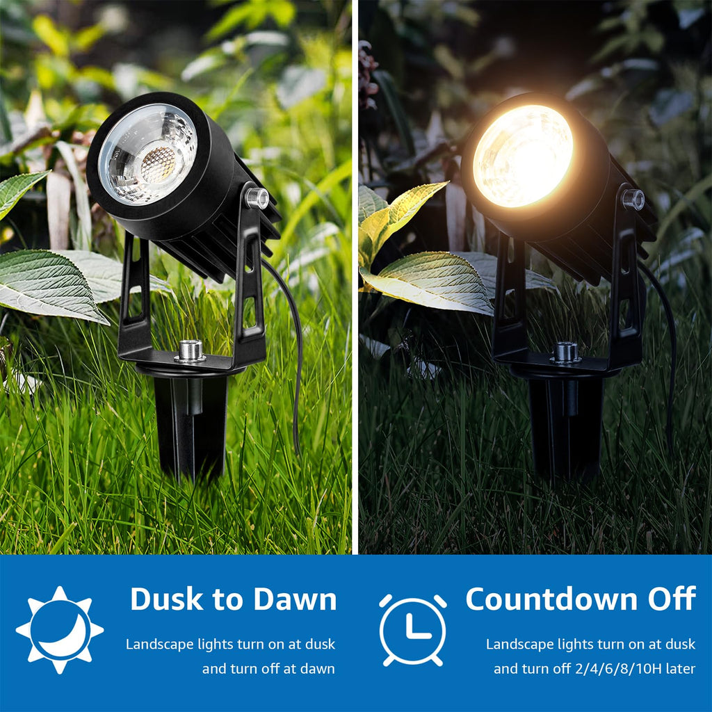 All-in-One LED Low Voltage Landscape Lighting Kit Dusk to Dawn