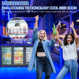 BODEGACOOLER Commercial Bar Cooler With 3 Glass Doors,11.4 Cu.Ft Under Counter B
