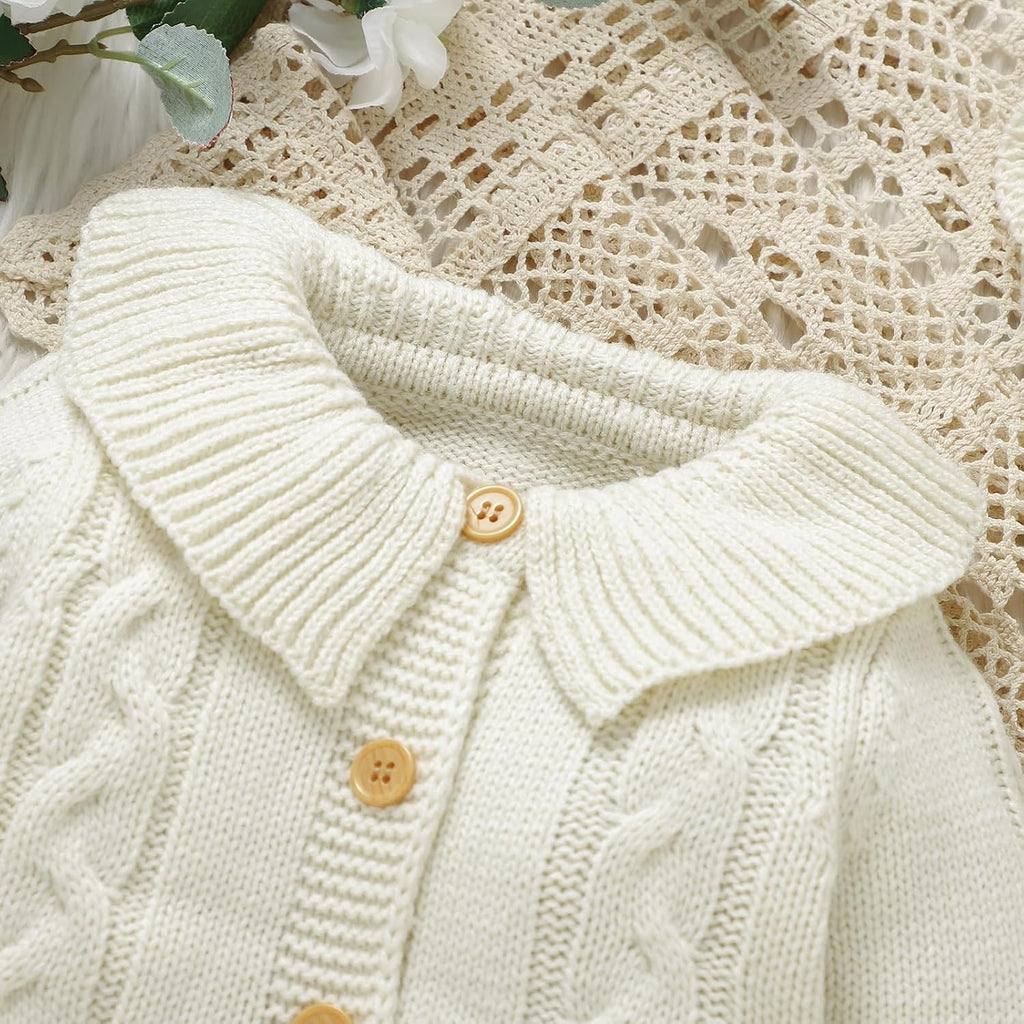 Baby Sweater Romper Knit Long Sleeve Jumpsuit