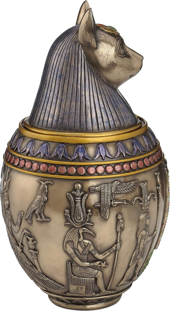 Rare Egyptian Bastet Cat Memorial Urn