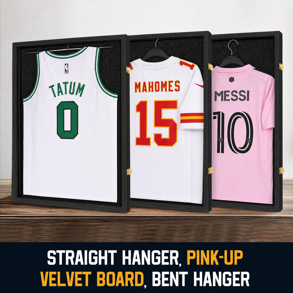 Jersey Frame Display Case, Jersey Shadow Box with 98% UV Protective Acrylic Door for Football, Basketball, Baseball