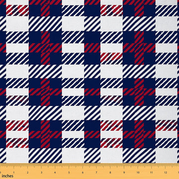 Check Plaid Upholstery Fabric Soft 5 Yards