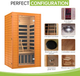 Real Relax Infrared Sauna for Home, Home Infrared Saunas up to 1-2 Persons