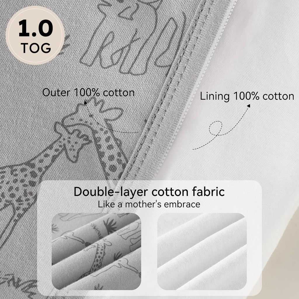 Baby Sleep Sack 100% Organic Cotton 1.0 TOG