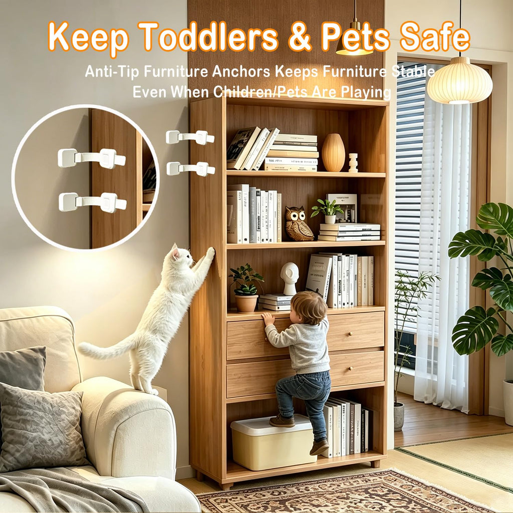Furniture Wall Anchors Baby Proofing 2 Pack