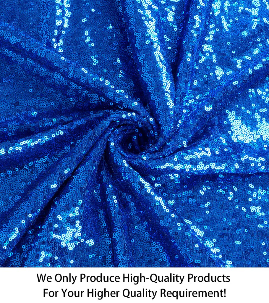 12 Feet 4 Yards Royal Blue Sequin Fabric, by The Yard, Sequin Fabric, Tablecloth, Linen, Sequin Tablecloth, Table