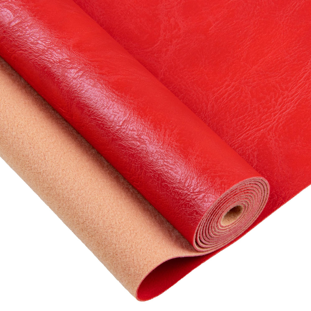Vinyl Faux Leather Upholstery Fabric, Soft Textured Surface Solid, Marine Vinyl Faux Leather